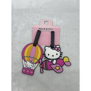 Hello Kitty Luggage Bag Tags Set of 2 – Pink Travel Tags